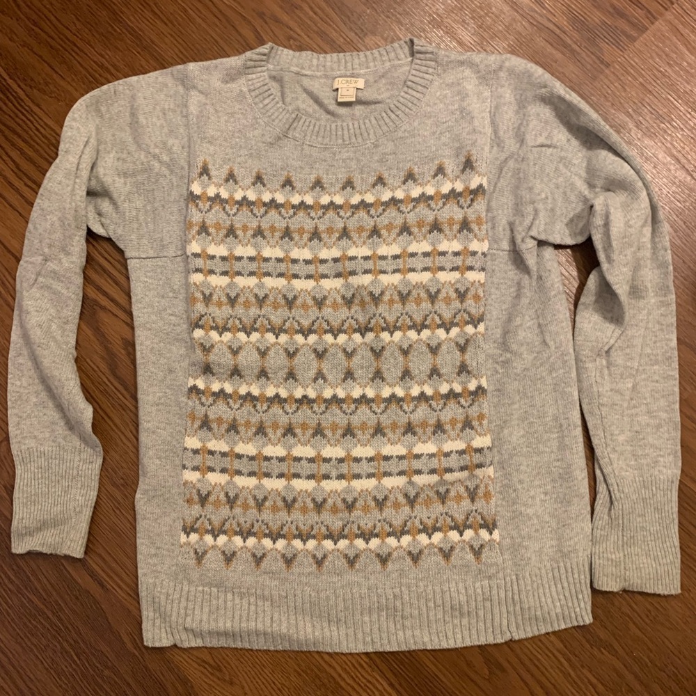 J. Crew patterned sweater